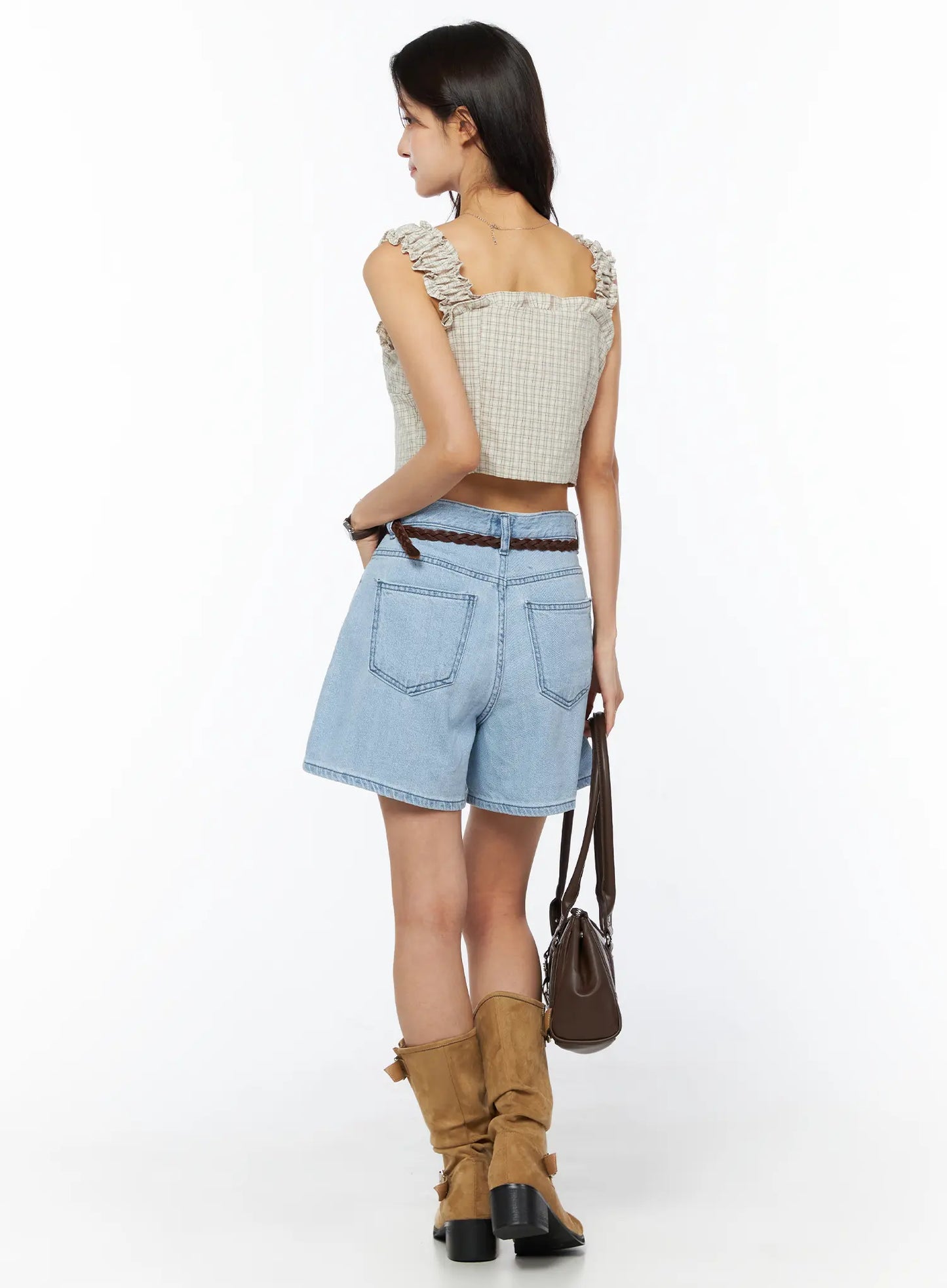 Casual Relaxed-Fit Jorts CU522