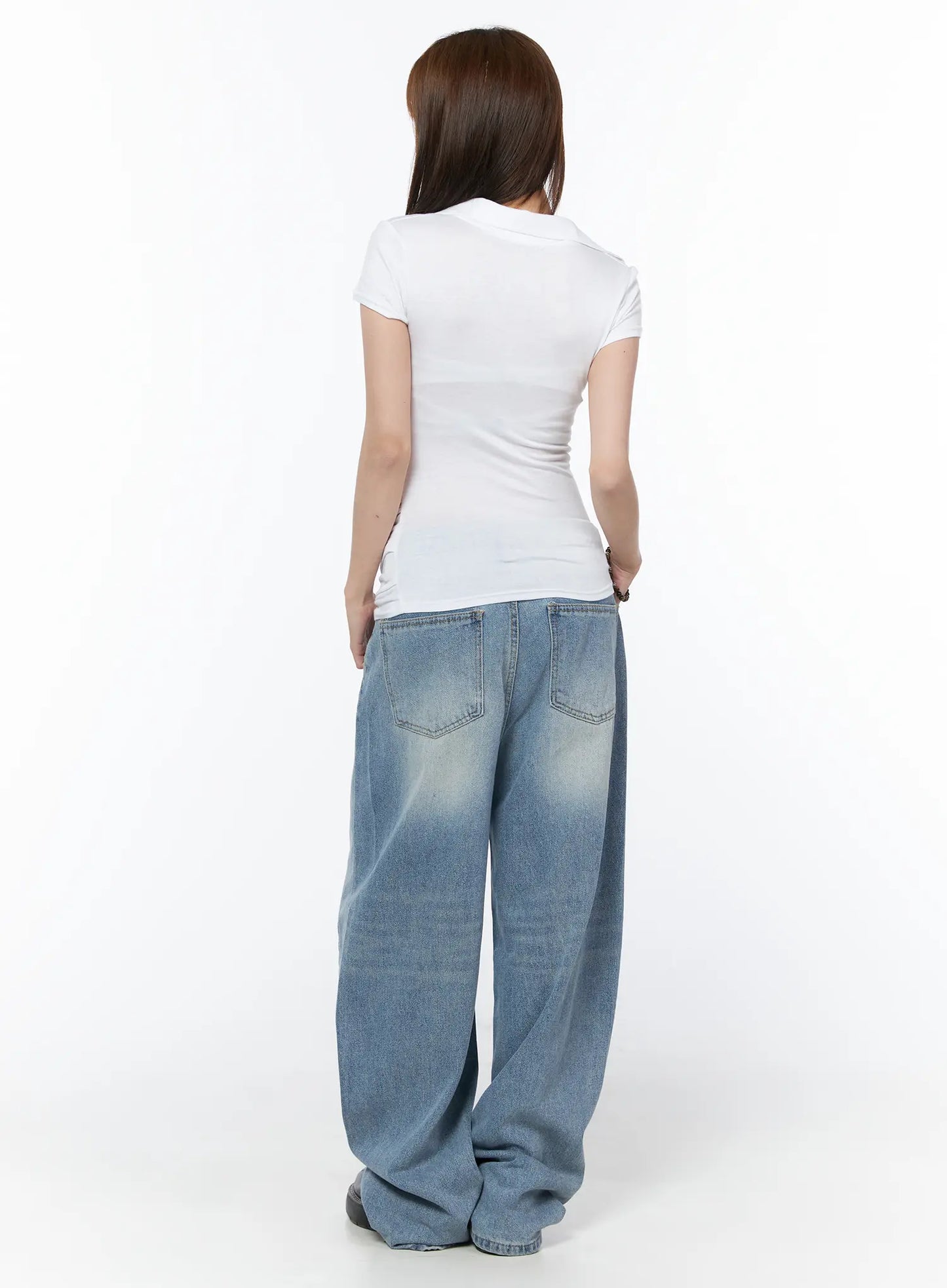 Airi Casual Wide Leg Jeans CY529