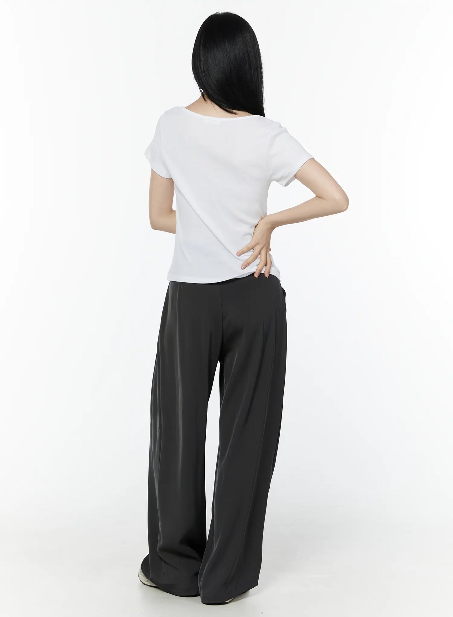 Casual V-Neck Cotton Tee IU503
