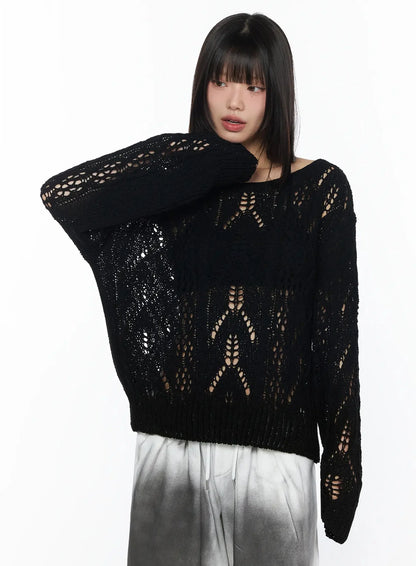 Boho Chic Boat Neck Sweater IY525