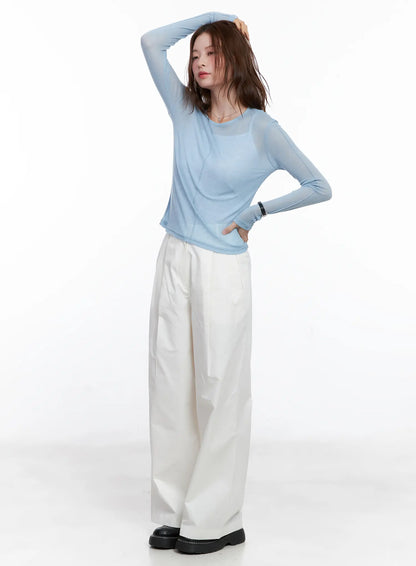 Chic Mesh Long Sleeve Top CG520