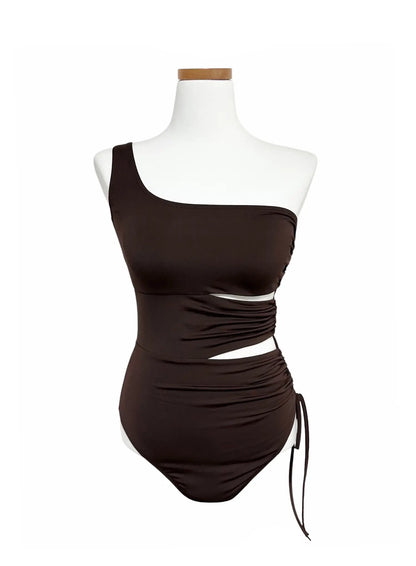 Asymmetric Strappy One Piece Swimsuit IY514