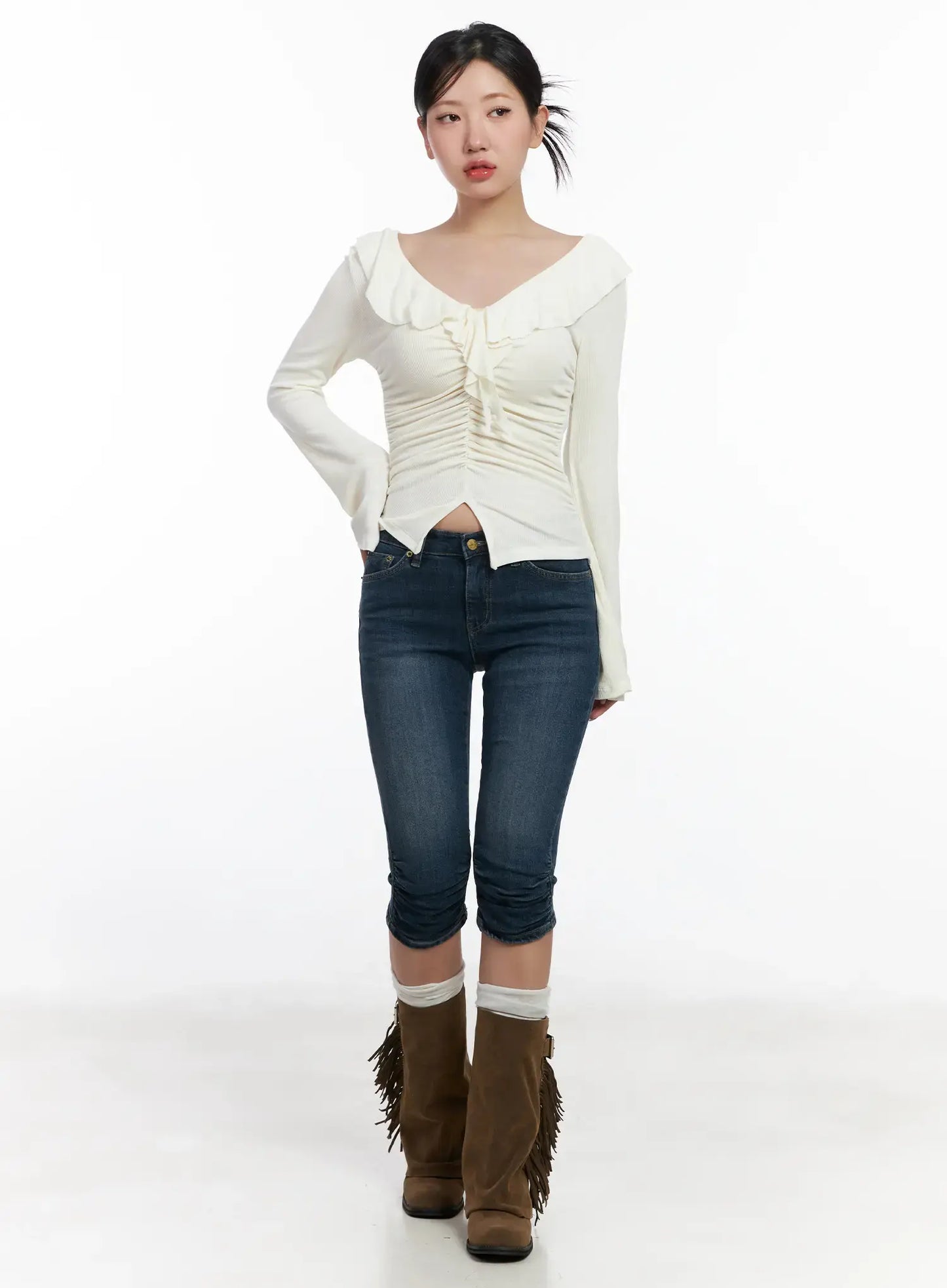 Aviana Low-Rise Capri Jeans CJ530