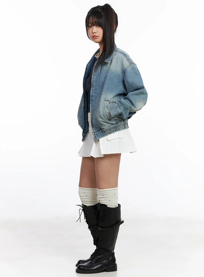 Cargo Pleated Mini Skirt CF506