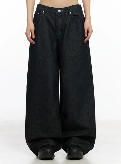 Ayah Casual Wide Leg Jeans IM530