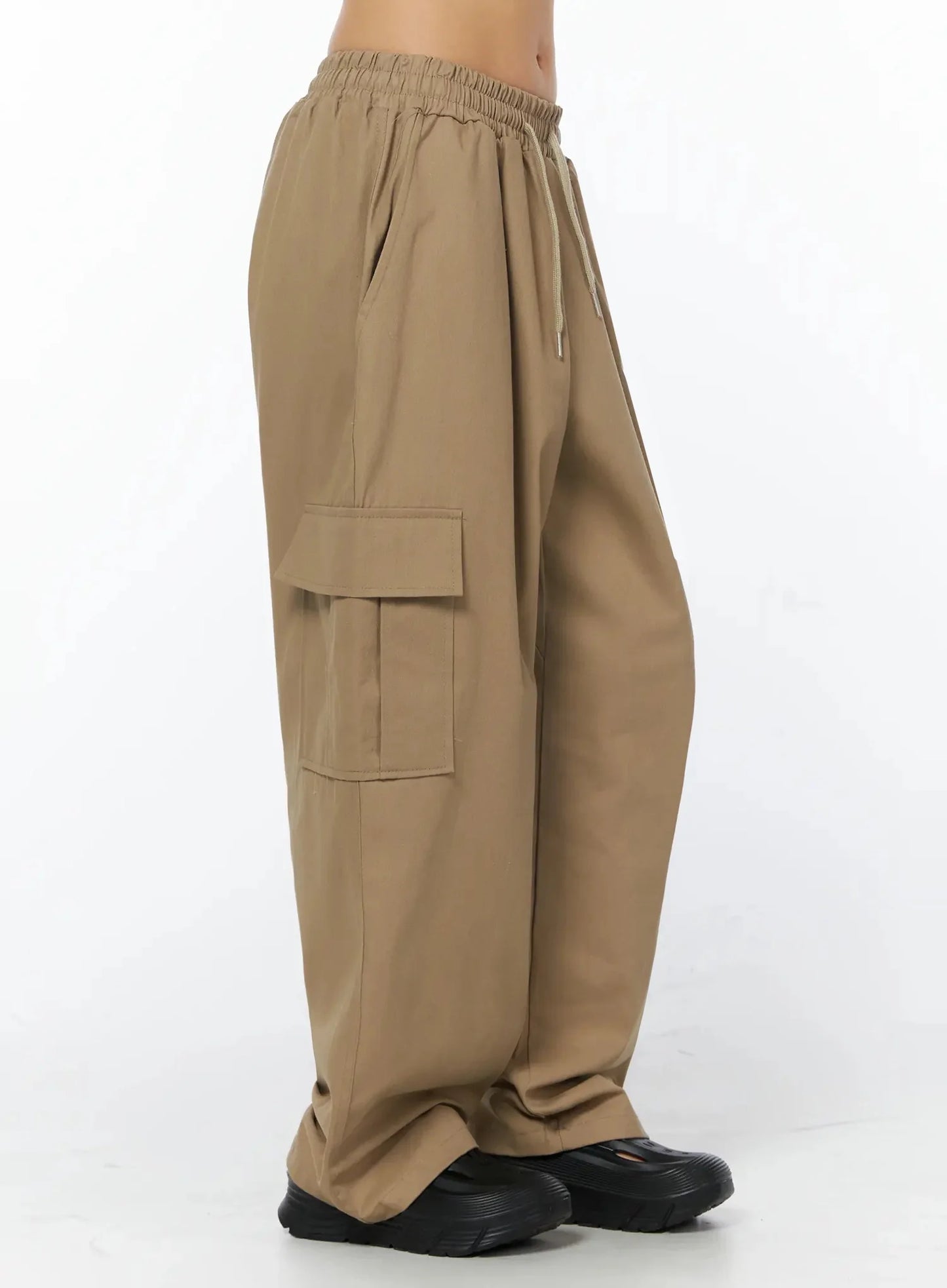 Casual Wide Leg Cargo Pants IU509