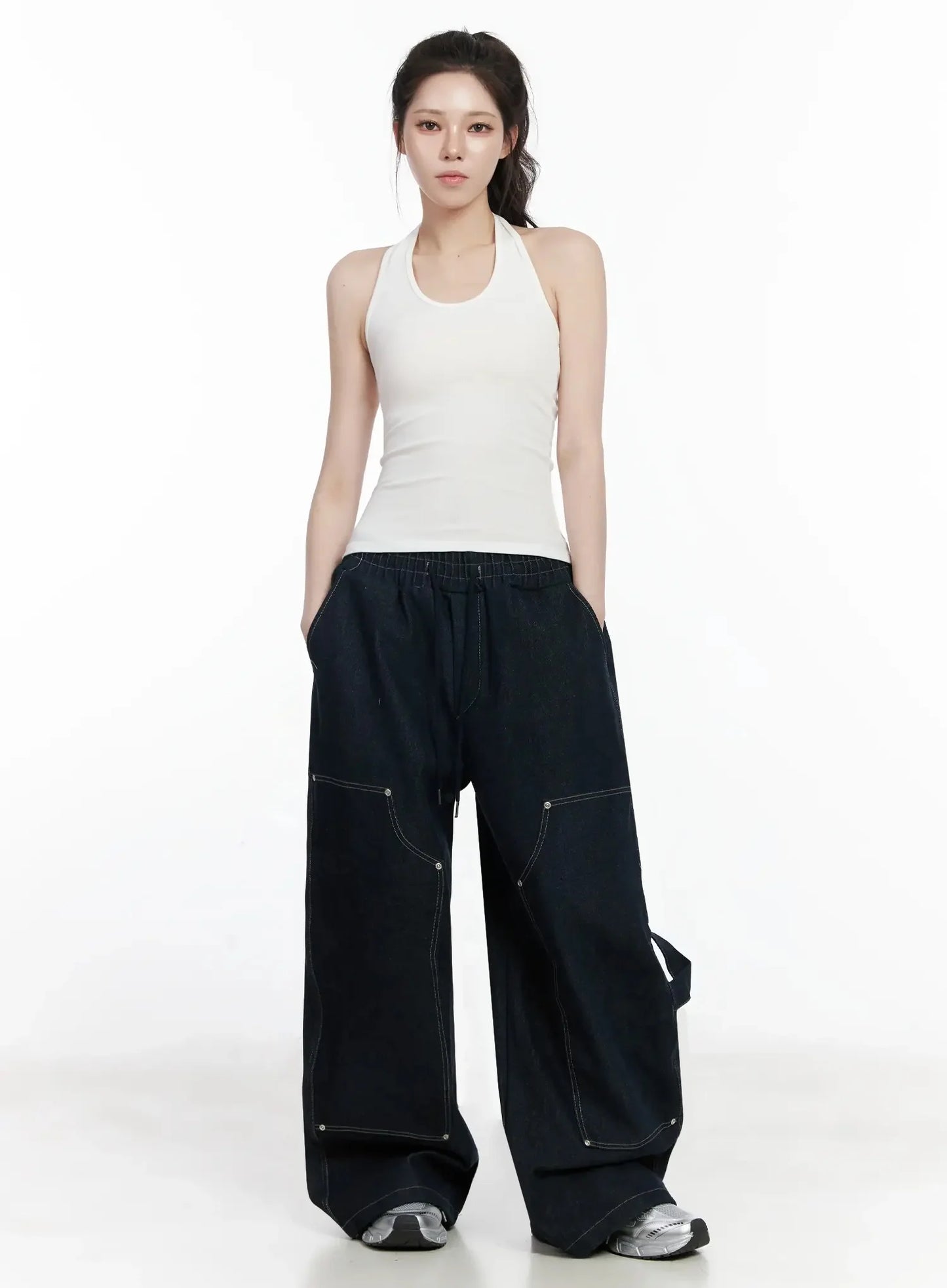 Ashlyn Carpenter Wide-Leg Jeans IJ528