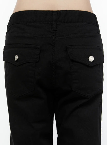 Basic Slim Fit Capri Pants CU508