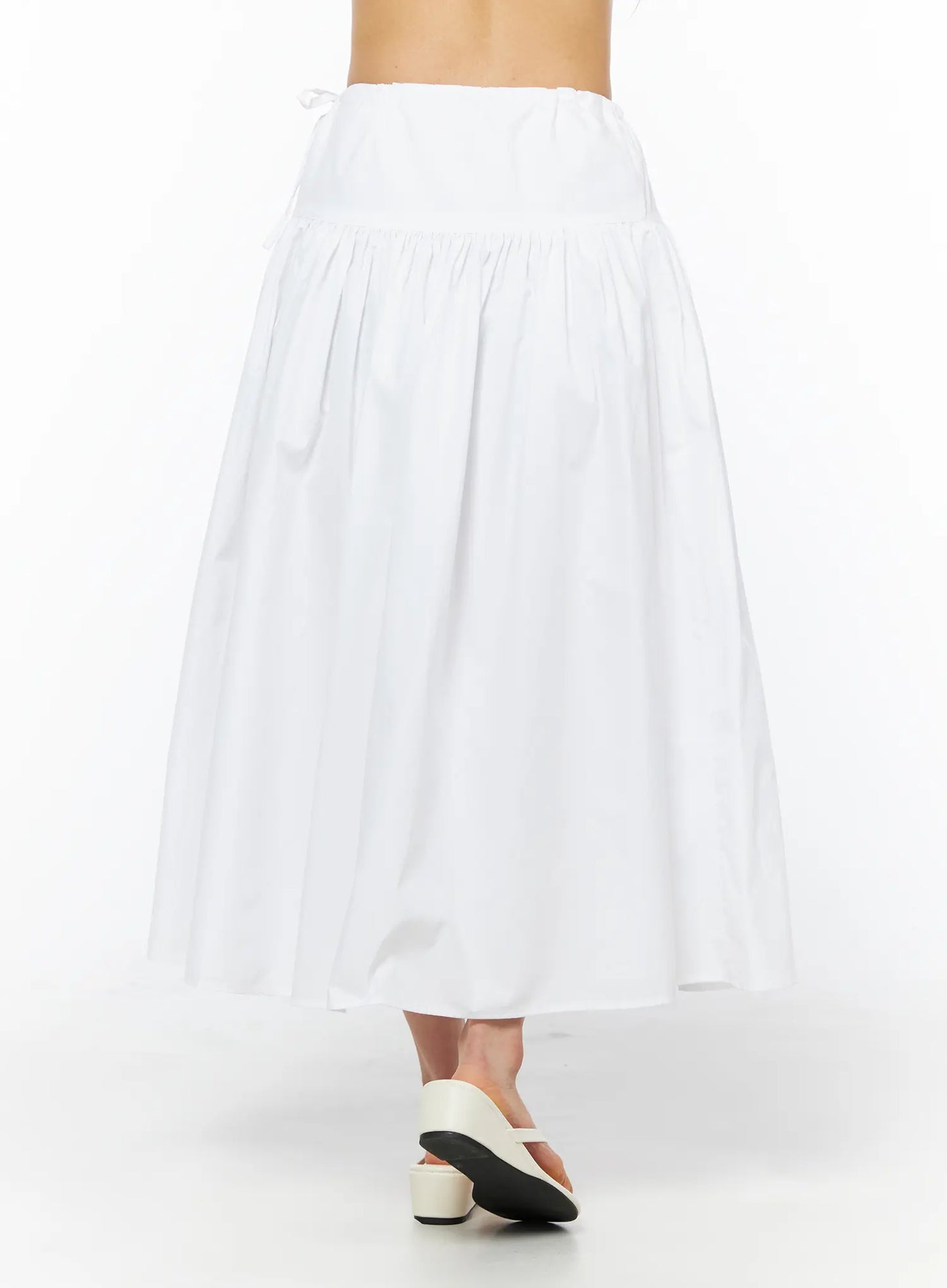 Basic Ribbon Maxi Skirt CU522