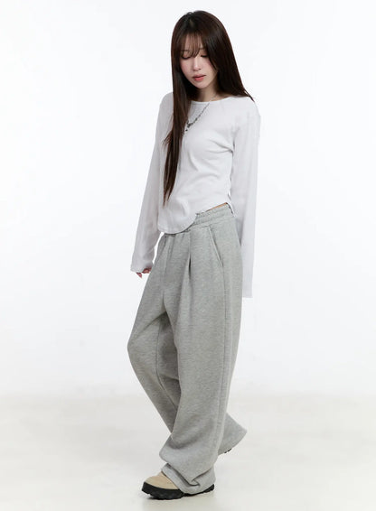 Casual U-Neck Long Sleeve Tee CN525