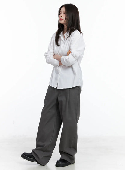 Classic Long Sleeve Button-Up Shirt CN519