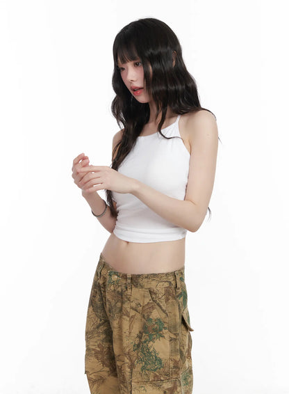 Backless Cross Strap Sleeveless Top CM526