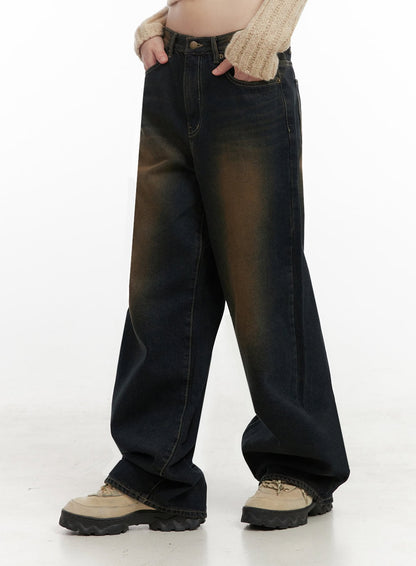 Alexia Washed Denim Wide-Leg Jeans ID402