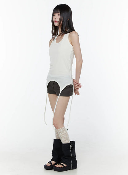 Chic Asymmetric Halter Neck Top CU508