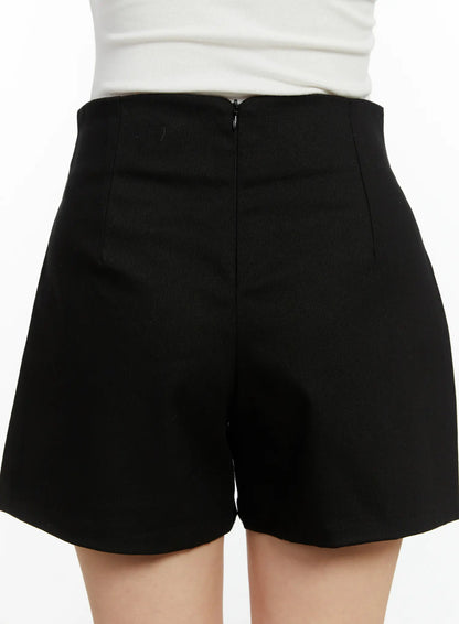 Classic High-Waist Cotton Short F502