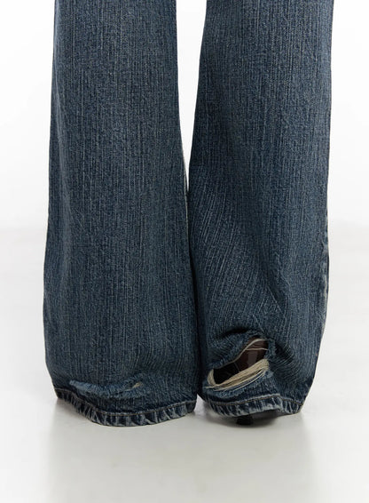 Carey Vintage Washed Bootcut Flared Jeans CM526