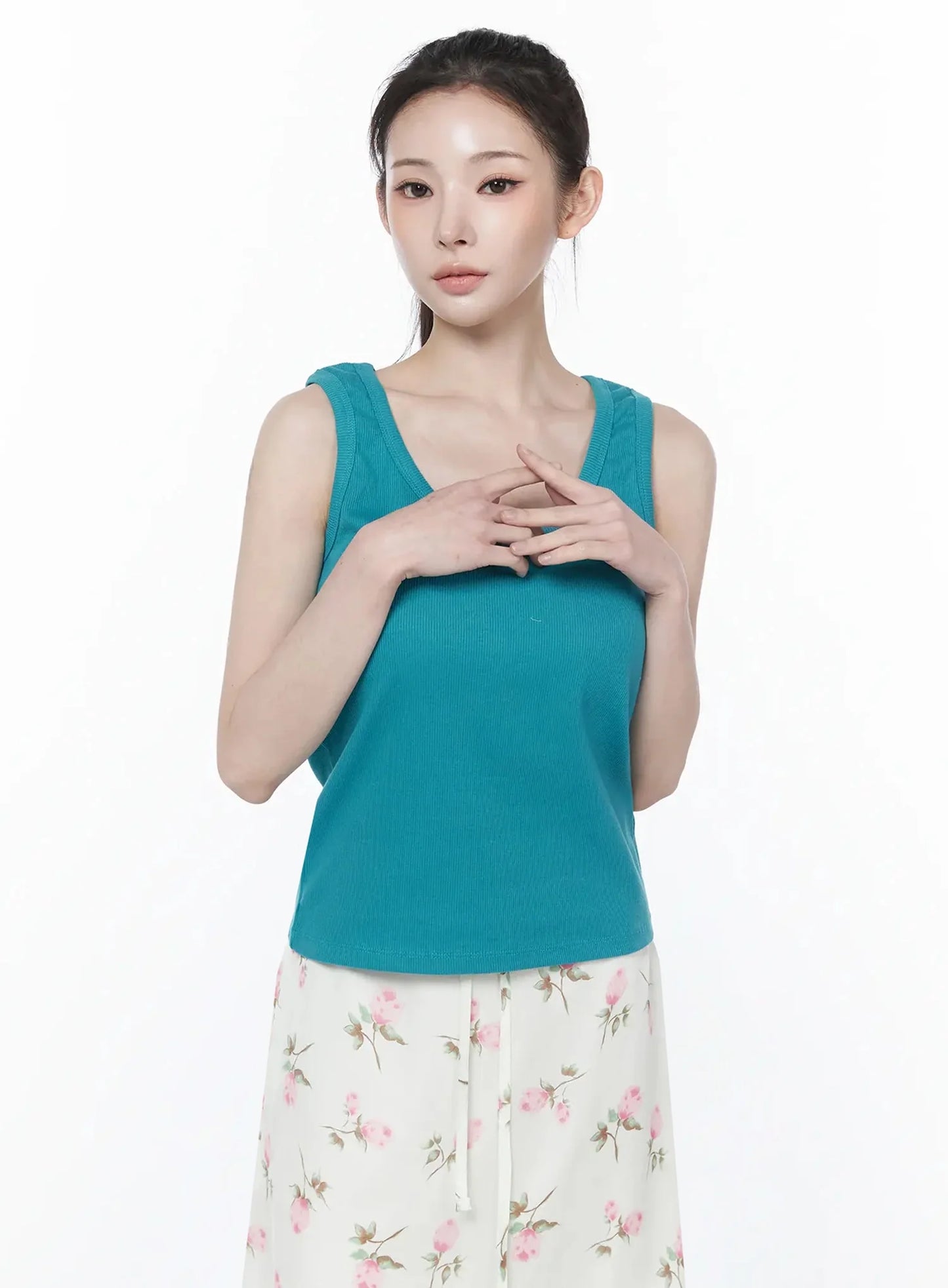 Casual Knit Loose-Fit Tank Top IY515