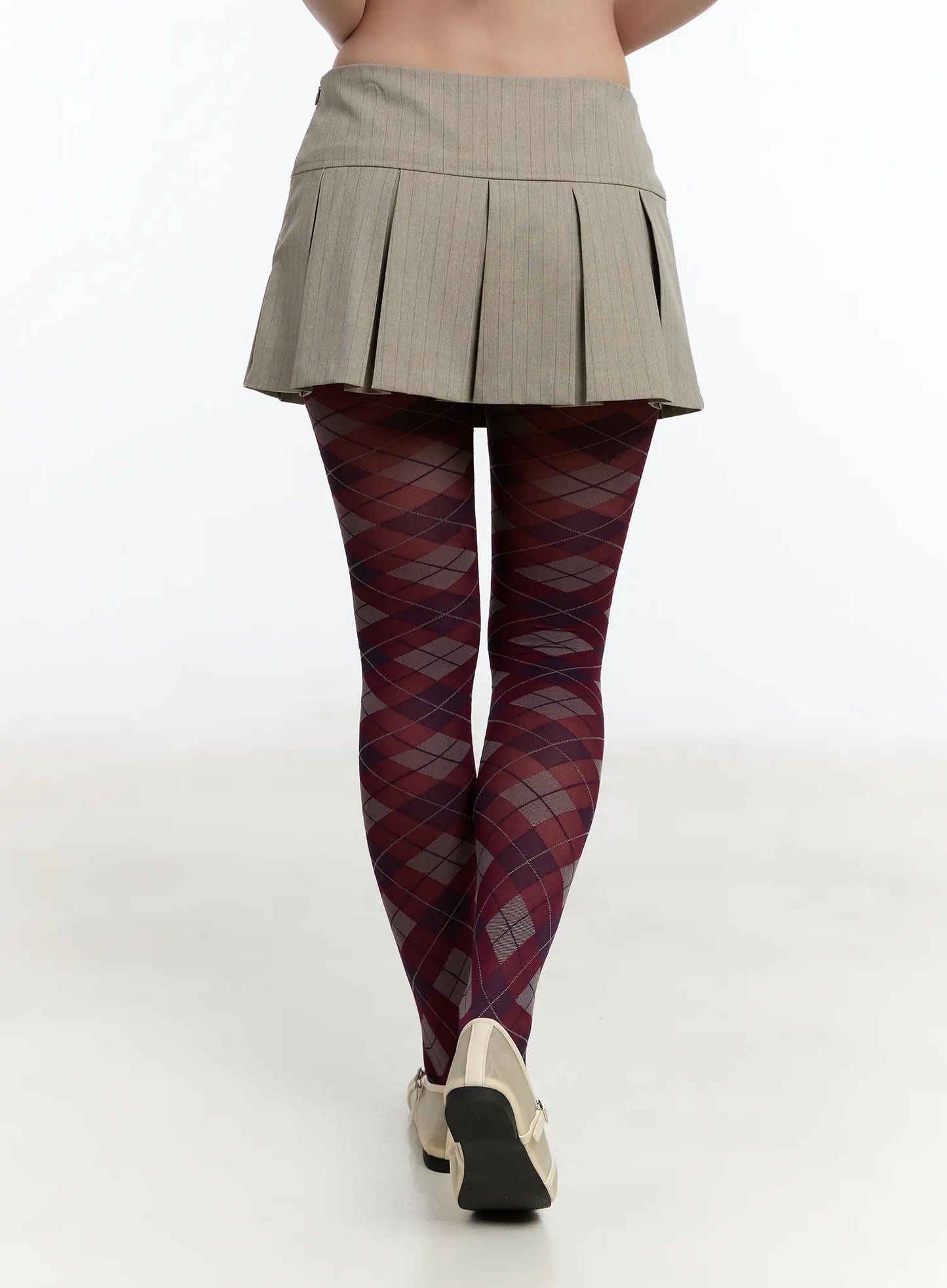 Chic Striped Pleated Mini Skirt CM511