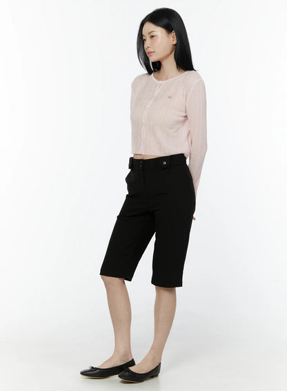 Basic Cropped Cardigan IU505