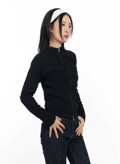 Athletic Zip-Up Track Jacket CF526