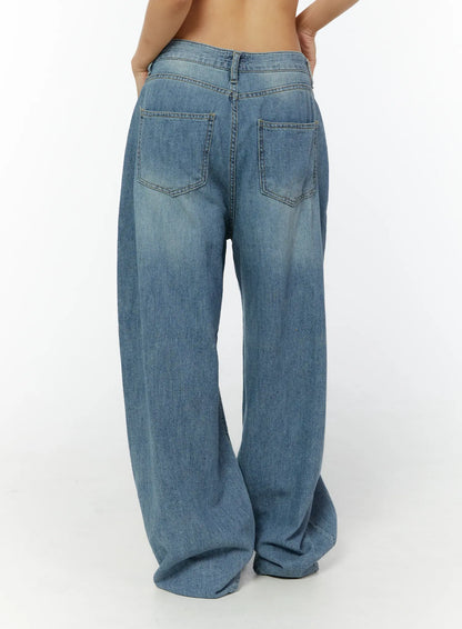 Aela Summer Wide Leg Jeans CY521