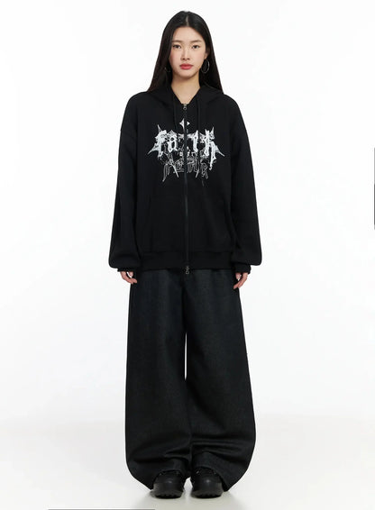 Ayah Casual Wide Leg Jeans IM530