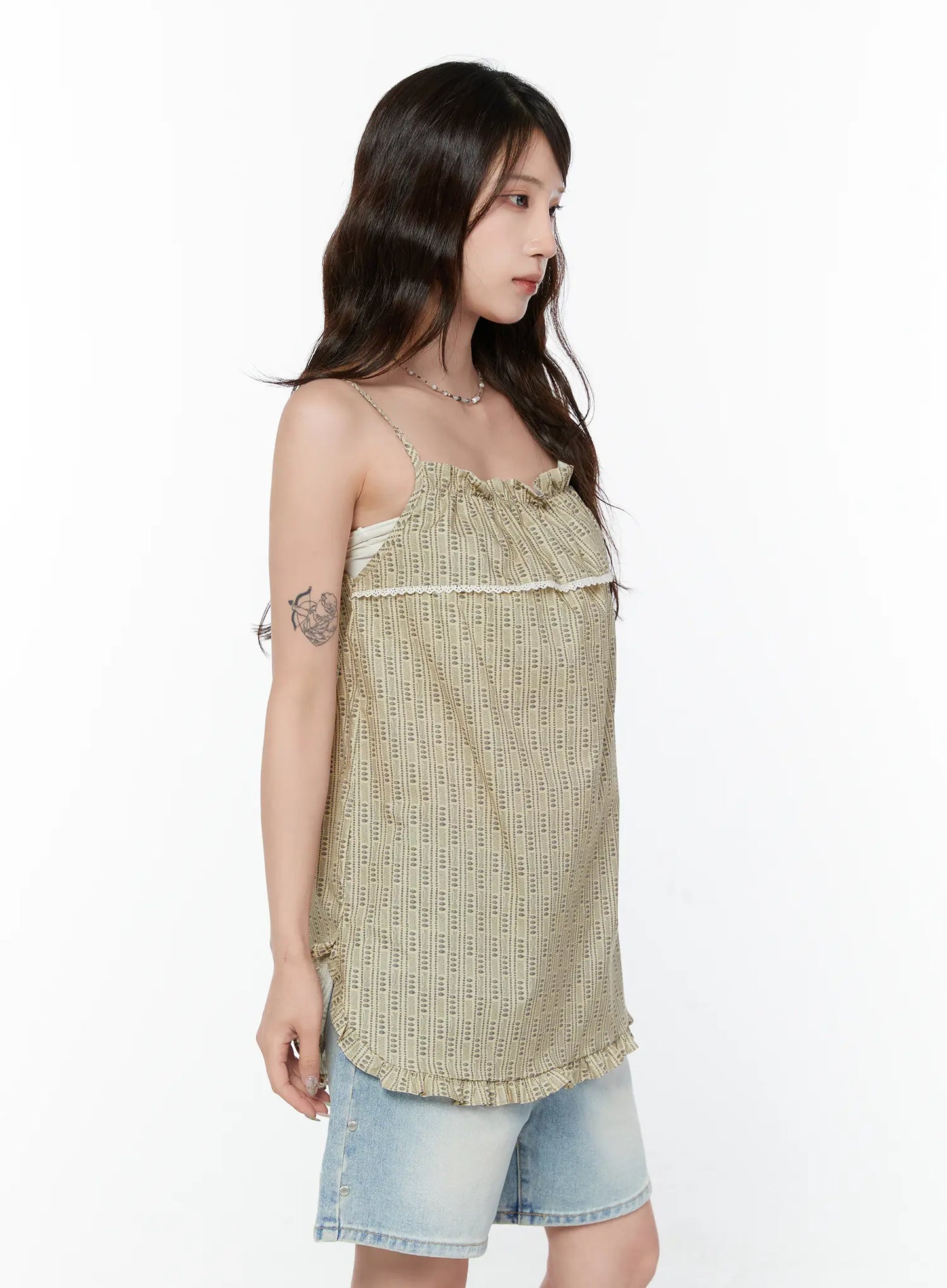 Bohemian Ruffle Sleeveless Top CY515