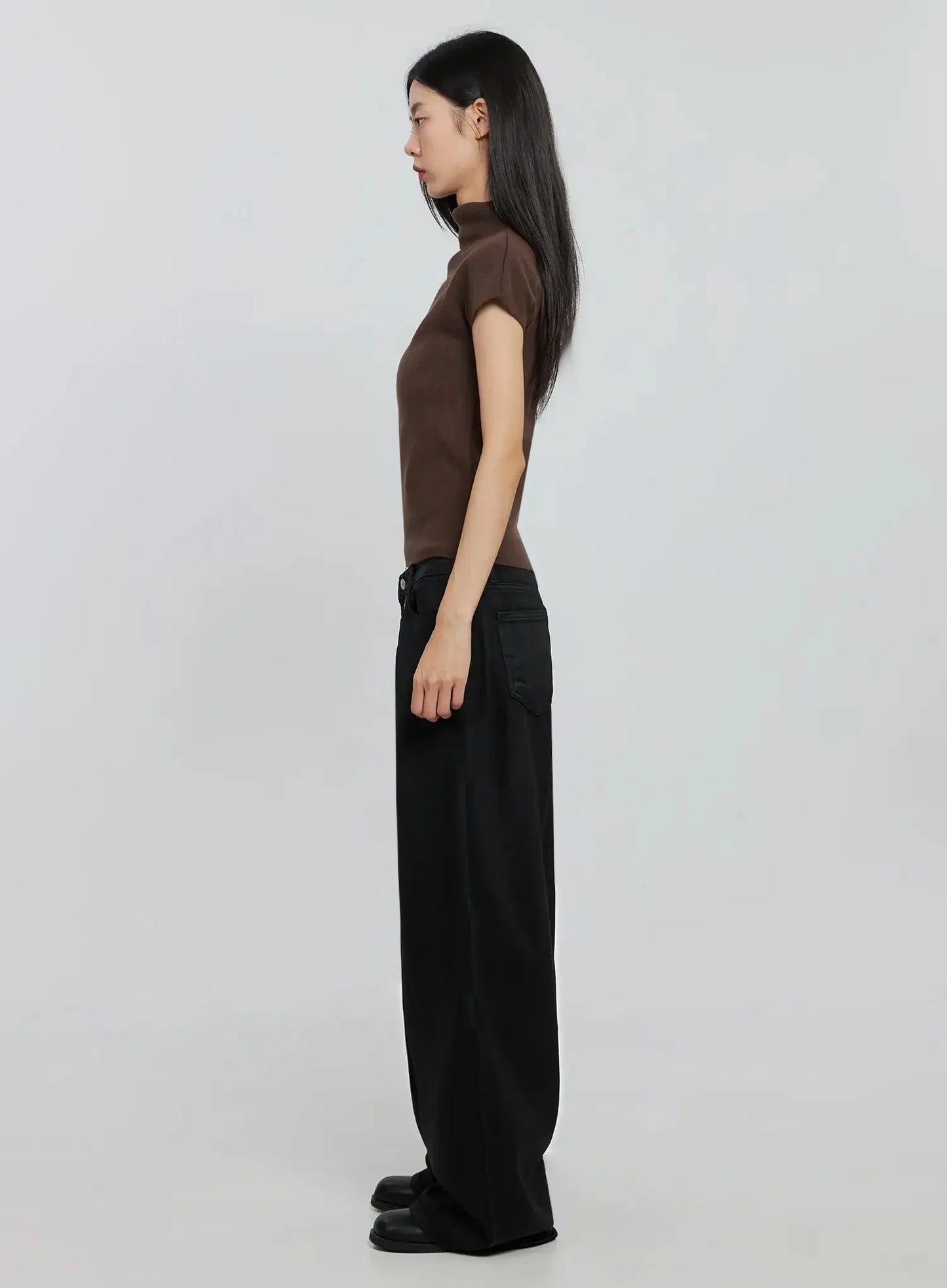 Chic High Neck Knit Top IO530