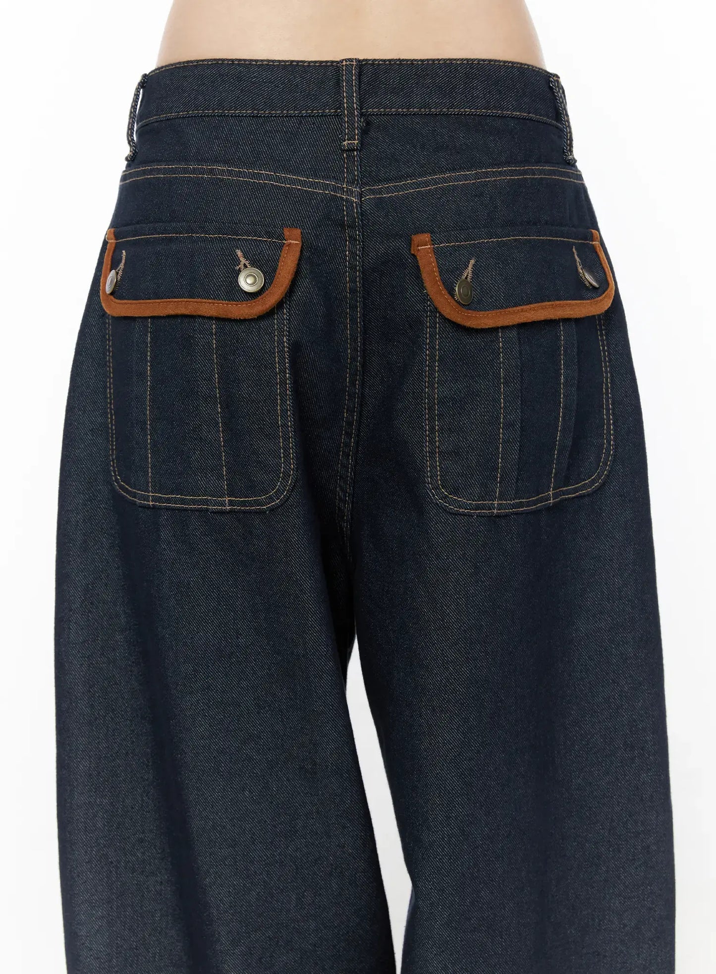 Bellamy Non-Fade Pocket Baggy Jeans CU511