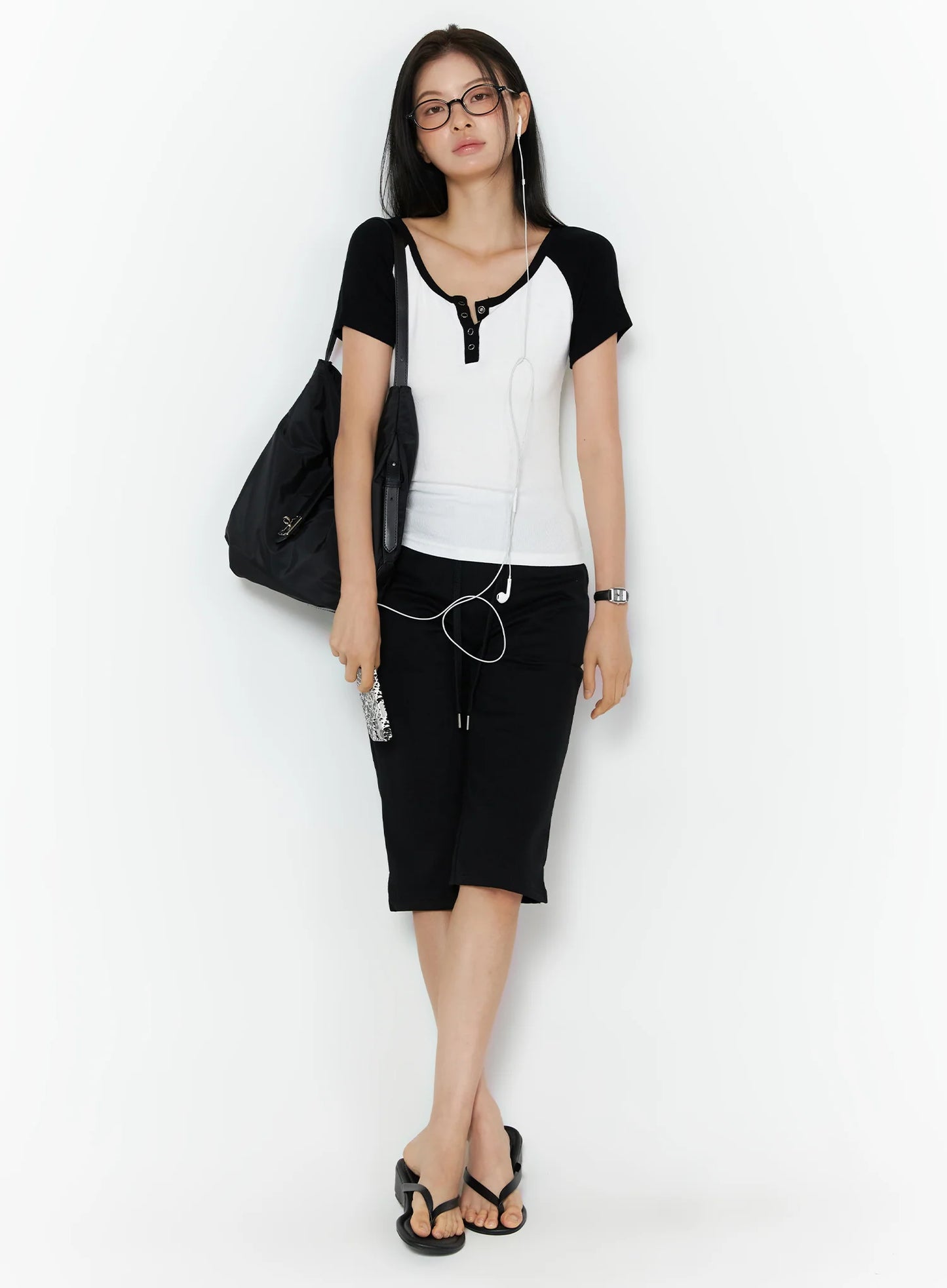 Capri Slit Pocket Pants IU516