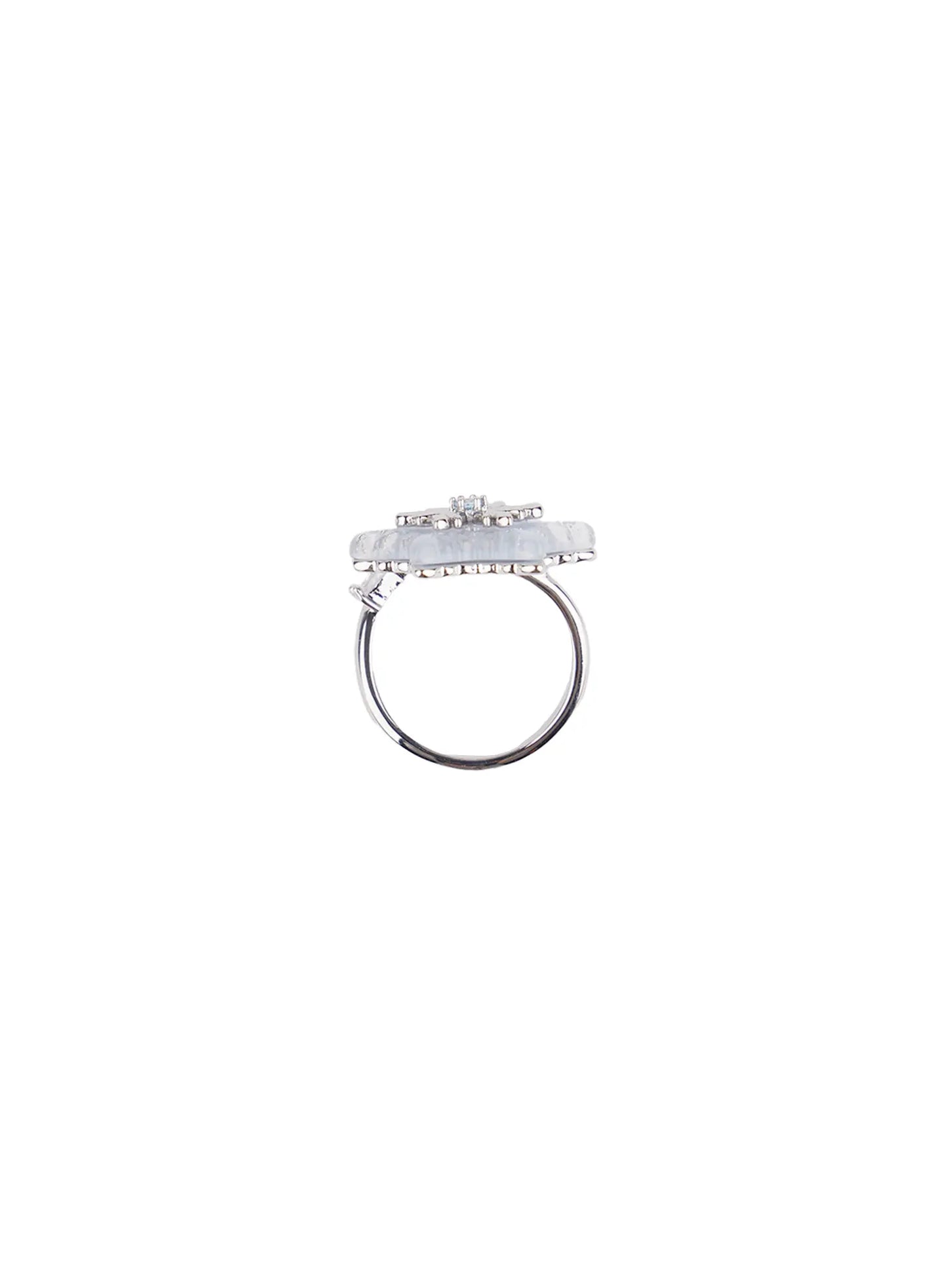 Bold Snowflake Cubic Ring CF525