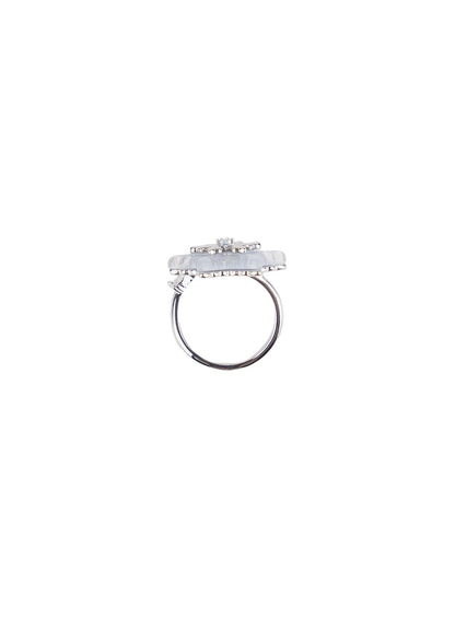 Bold Snowflake Cubic Ring CF525