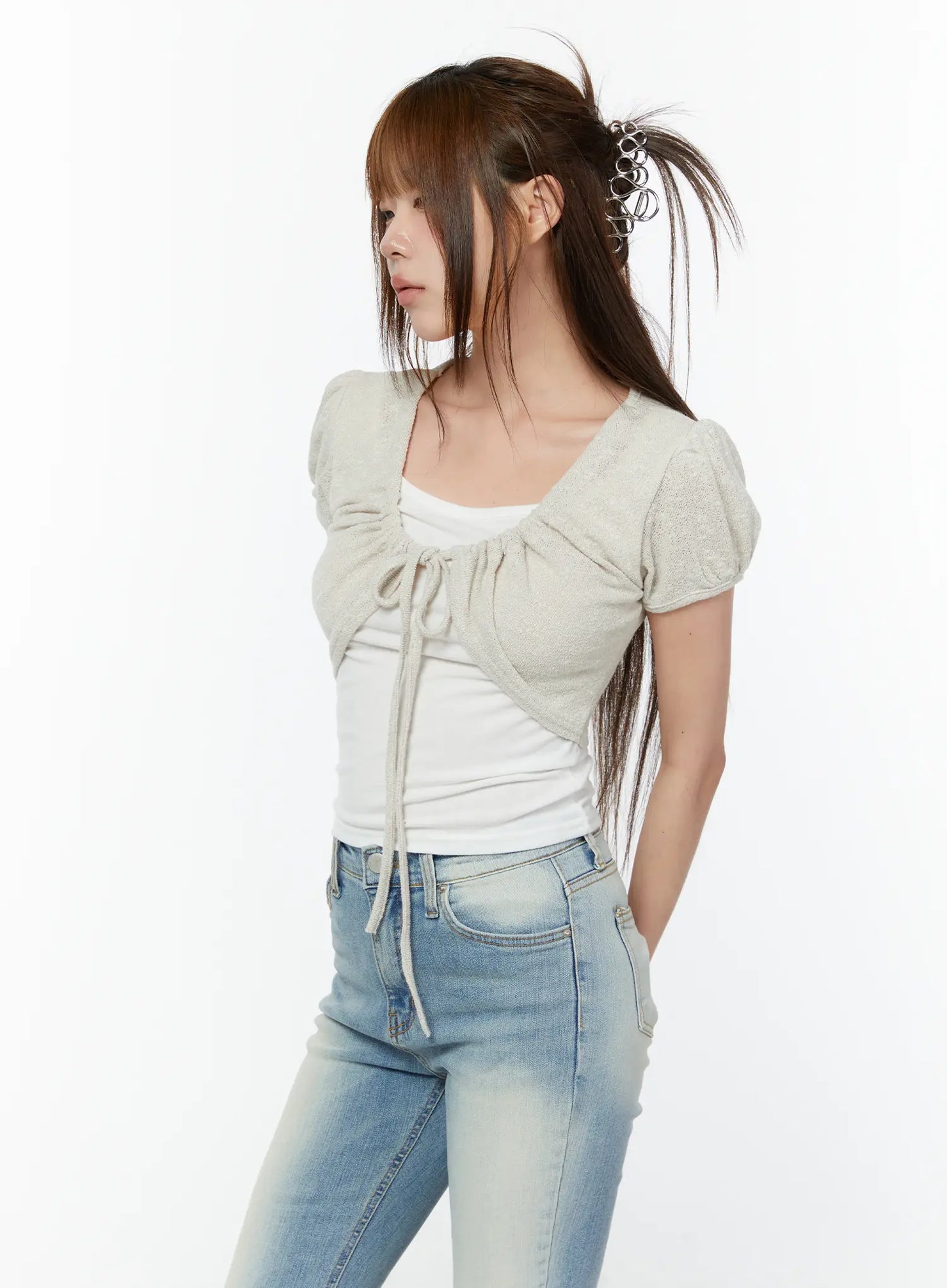 Chic Bolero Short Sleeve Set CY518