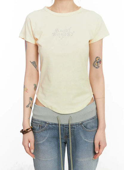 Angelic Rhinestone T-Shirt CM517