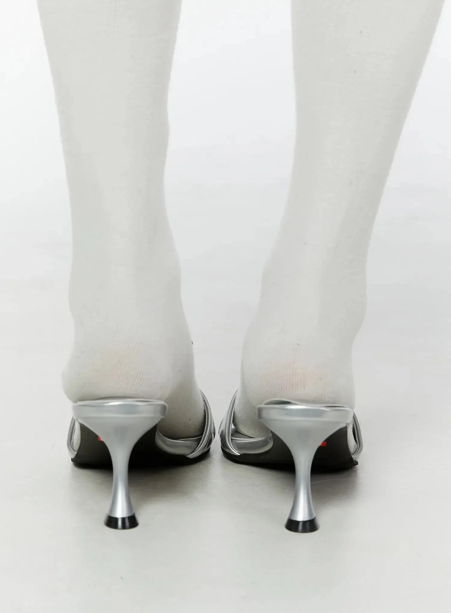 Chic Metallic Mule Sandals IU518