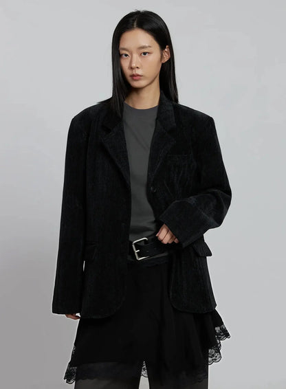 Classic Velvet Oversized Blazer IM520