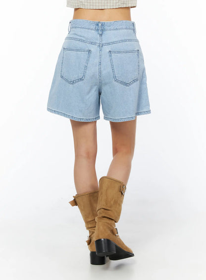 Casual Relaxed-Fit Jorts CU522