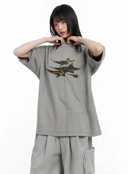 Charcoal Graphic T-Shirt IL531