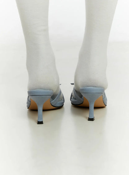Belted Square Toe Heels CF510