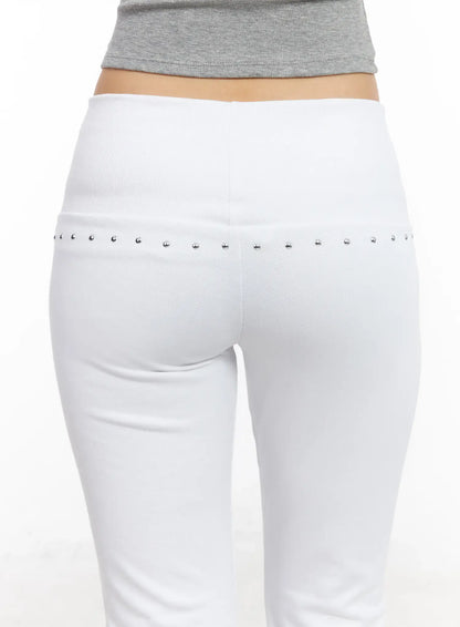 Angelic Studded Bootcut Leggings CM517