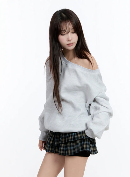 Casual Off-Shoulder Sweatshirt CN524