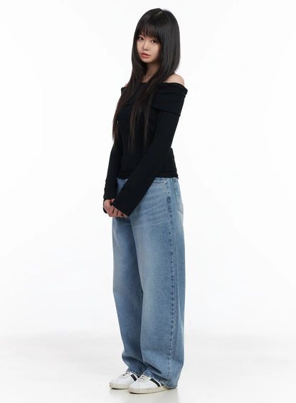 Ariyah High-Waist Baggy Jeans CM512
