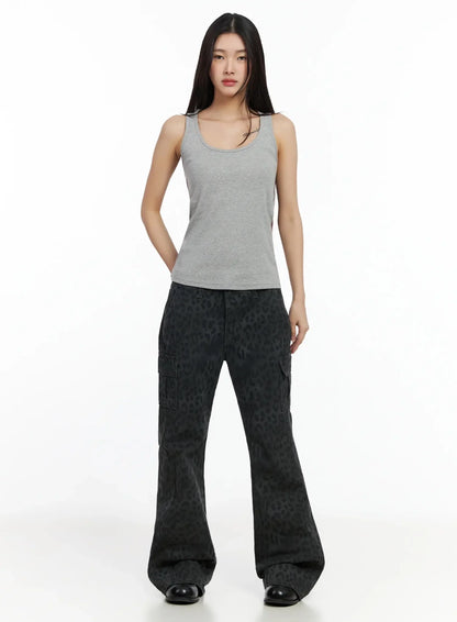 Casual Round Neck Tank Top IA508