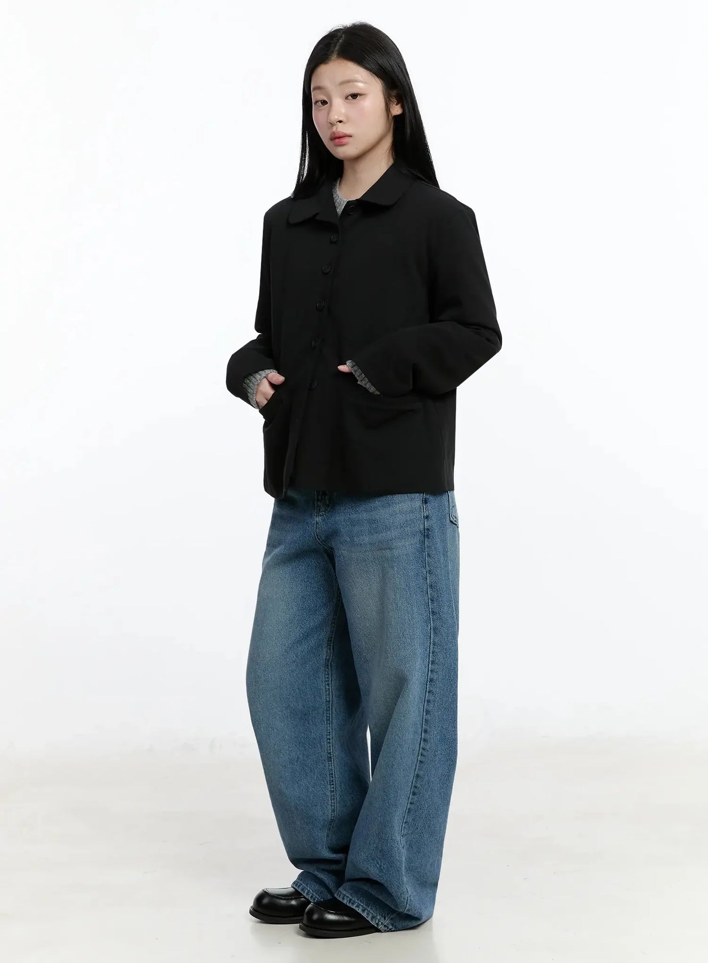 Classic Button-Up Blazer IM519