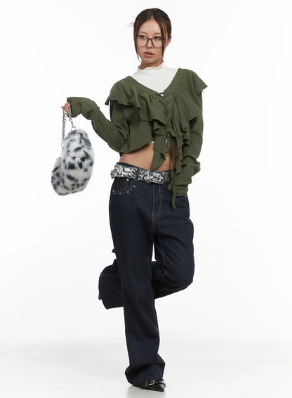 Basic Bock Neck Crop Tank CJ512