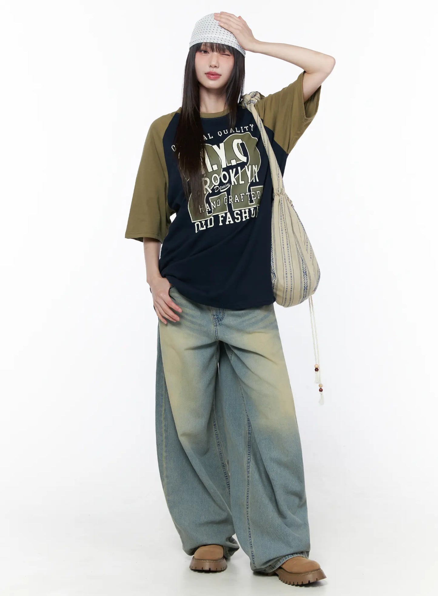 Casual Loose Fit Graphic Tee CU519