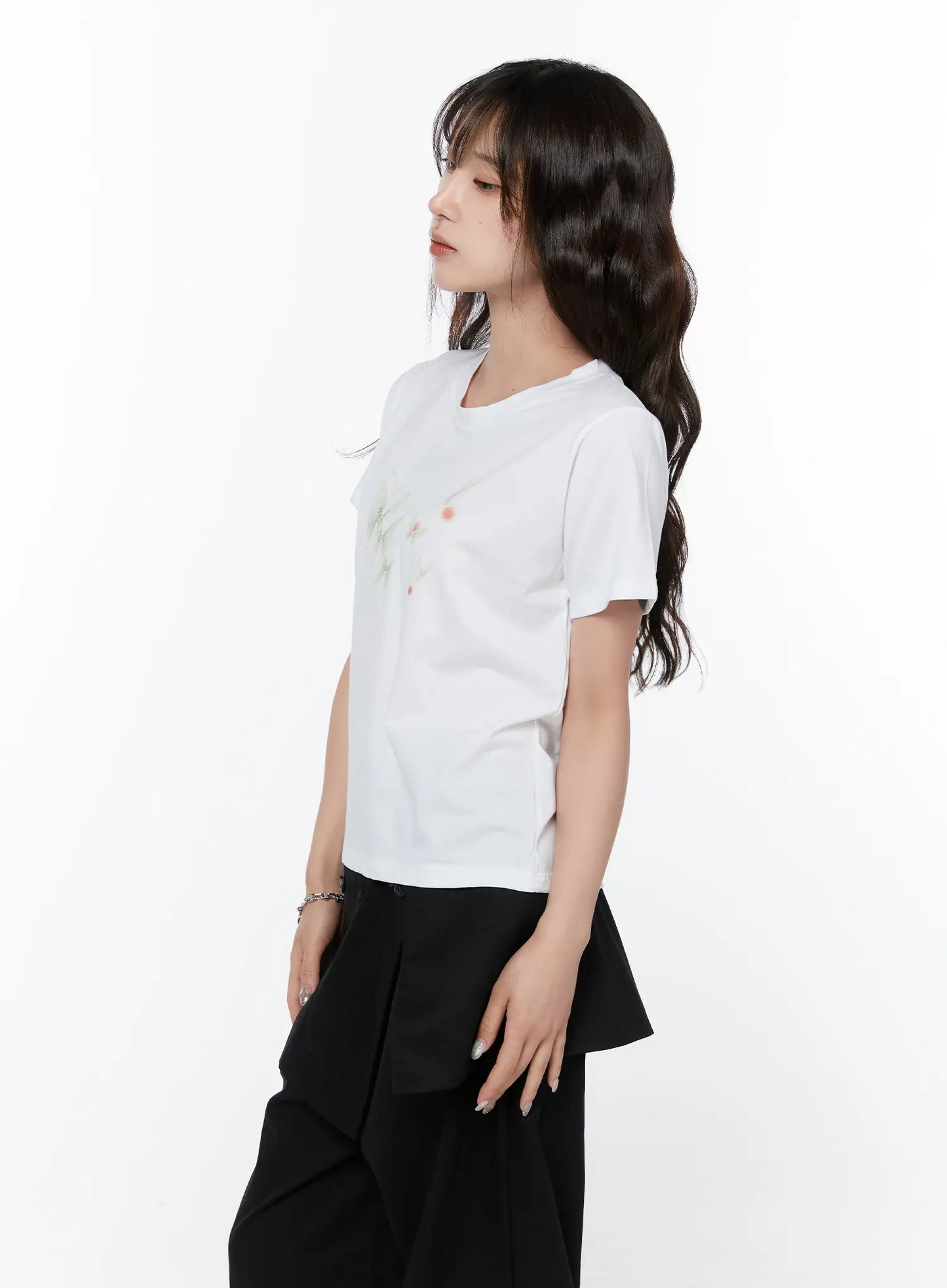 Butterfly Graphic Cropped T-Shirt CY514