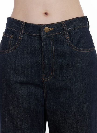 Anai Stitched Wide Leg Jeans IF520