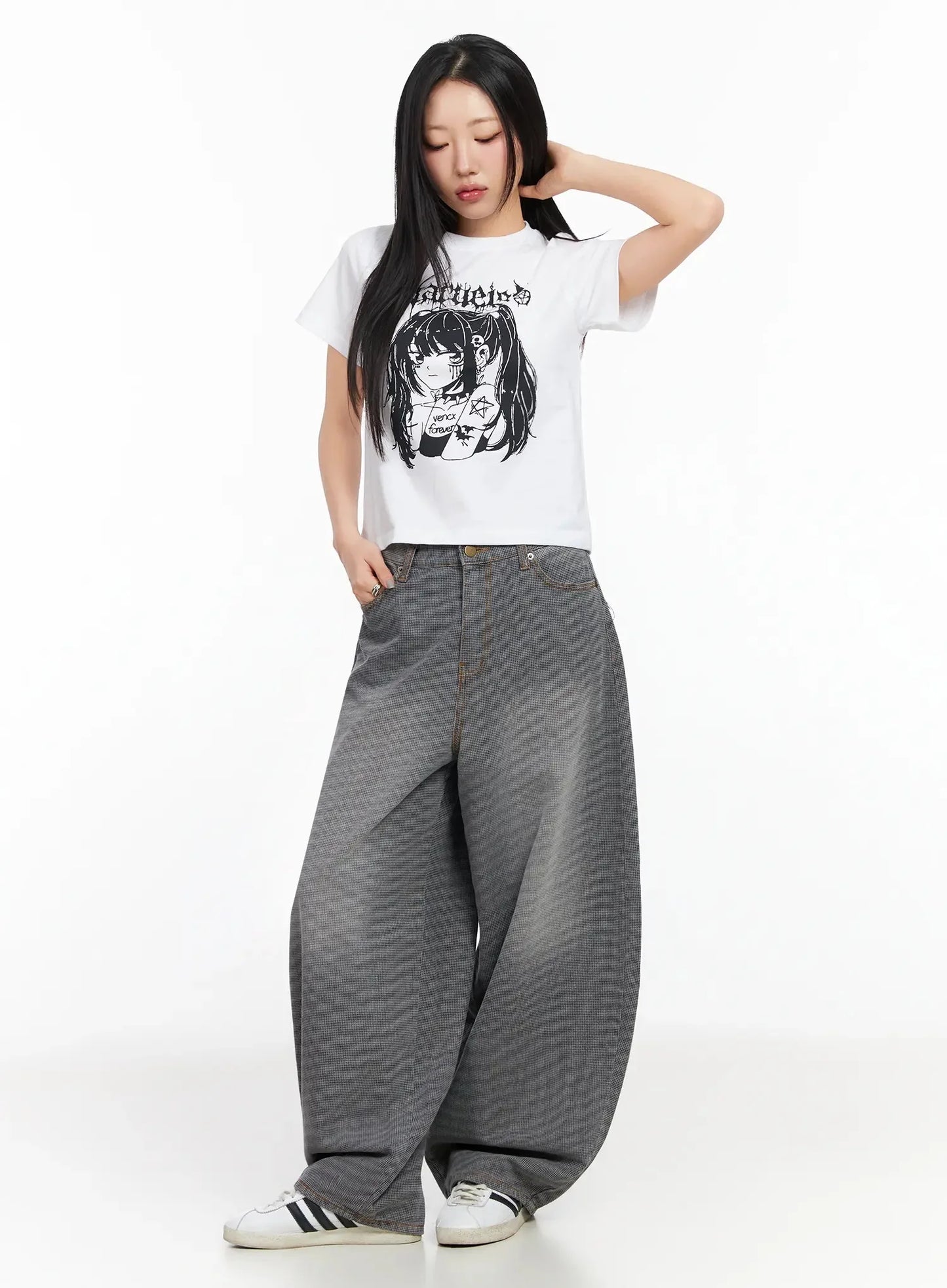 Anime Print Graphic T-Shirt CA513