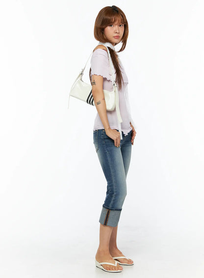 Asymmetric Off-Shoulder Tee CU517
